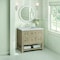 James Martin Vanities 36'' Single Vanity, Whitewashed Oak w/ 3 CM Eternal Jasmine Pearl Quartz Top 330-V36-WWO-3EJP - alternate 2